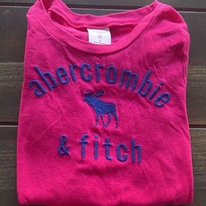 Girls abercrombie kids Pink/Blue Long Sleeve T-Shirt